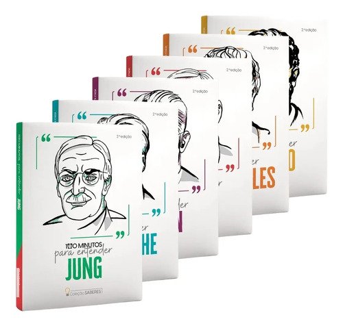 Box com os 6 livros de filosofia
